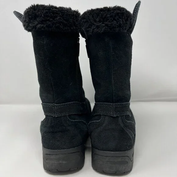 Sorel Waterfall Slip 2 NL1782 Suede Insulated Thinsulate Zip Black Women US 10 - Picture 9 of 12